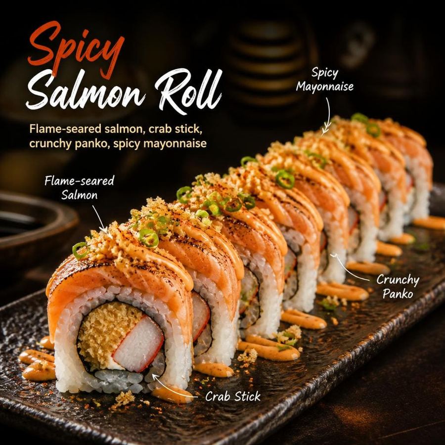 Foto Spicy Salmon Roll