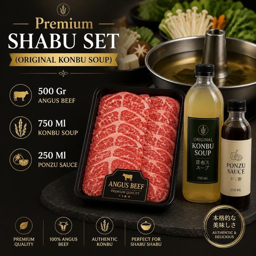 Foto Premium Shabu Set Original Konbu Soup Kintan Buffet