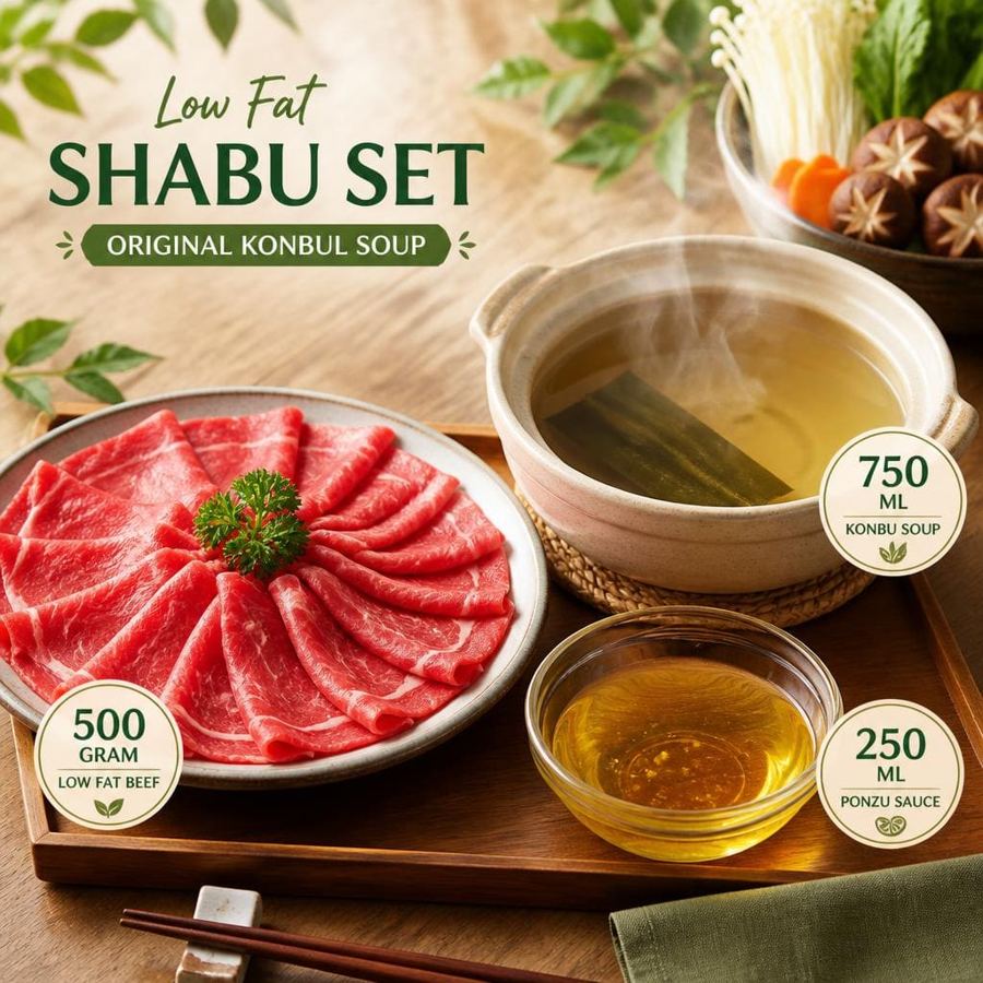 Foto Low Fat Shabu Set Original Konbu Soup Kintan Buffet