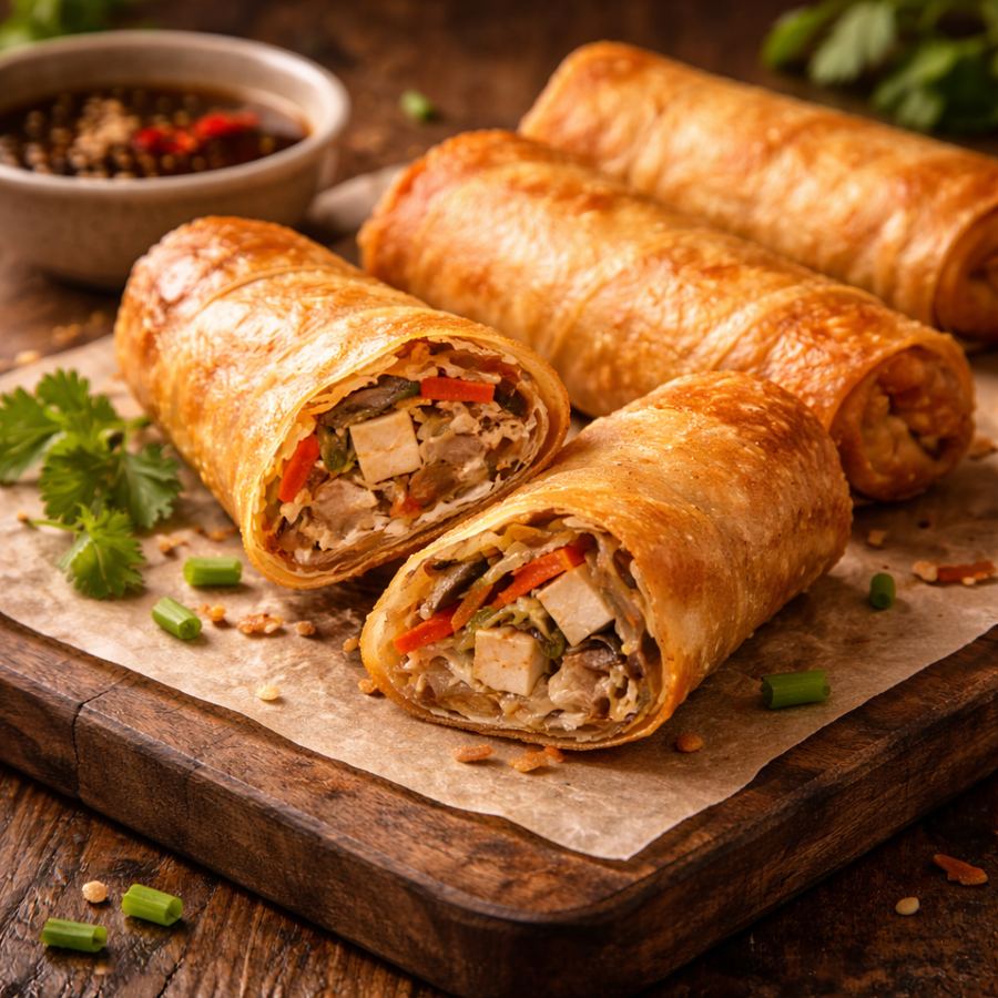 Foto Bean Curd Spring Rolls