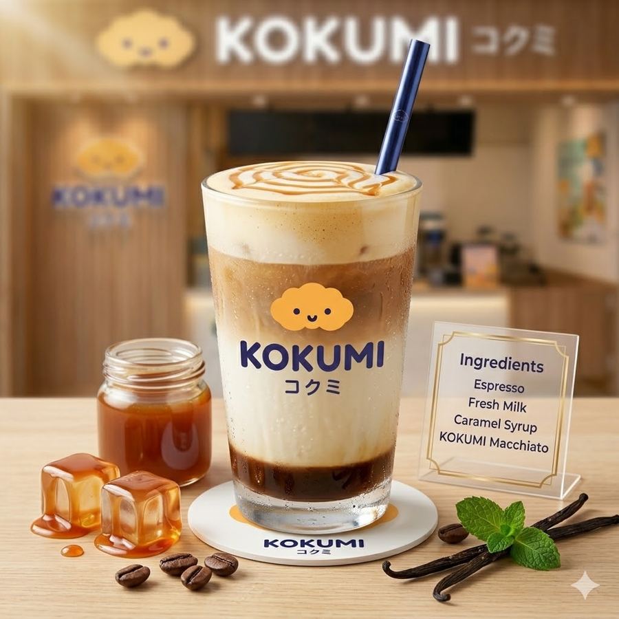 Foto Caramel Latte – Latte dengan caramel syrup