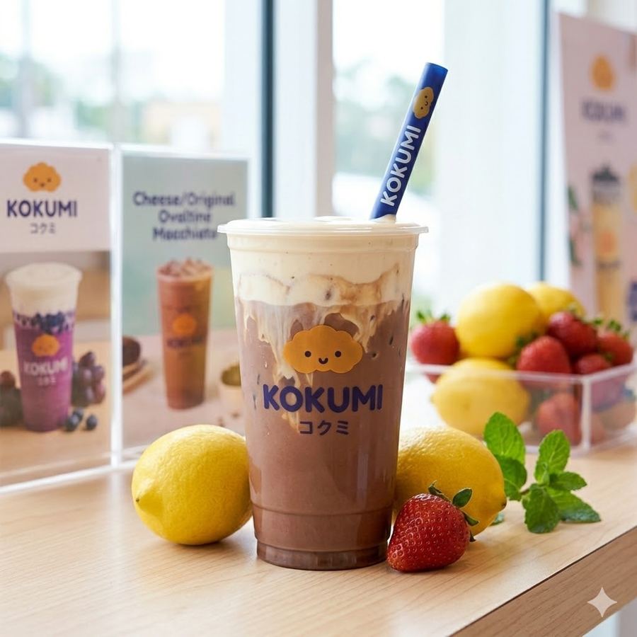 Foto Cheese Original Ovaltine Macchiato – Minuman ovaltine dengan topping cheese
