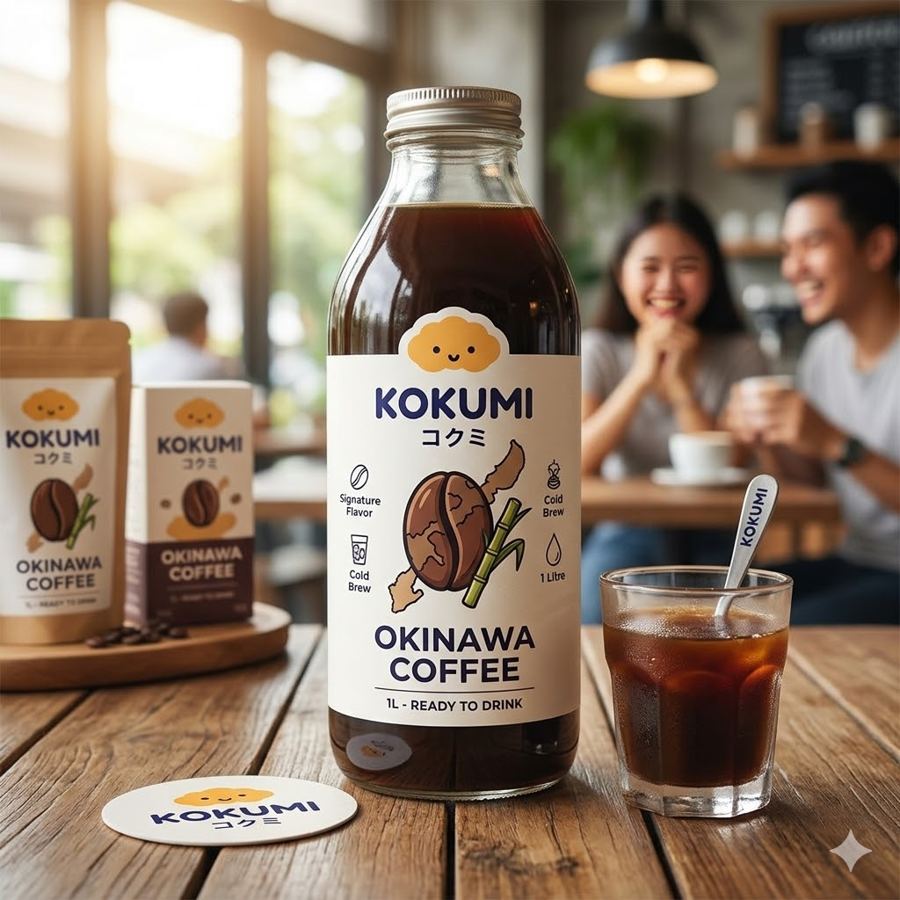 Foto Okinawa Coffee 1L – Minuman kopi Okinawa ukuran 1 liter