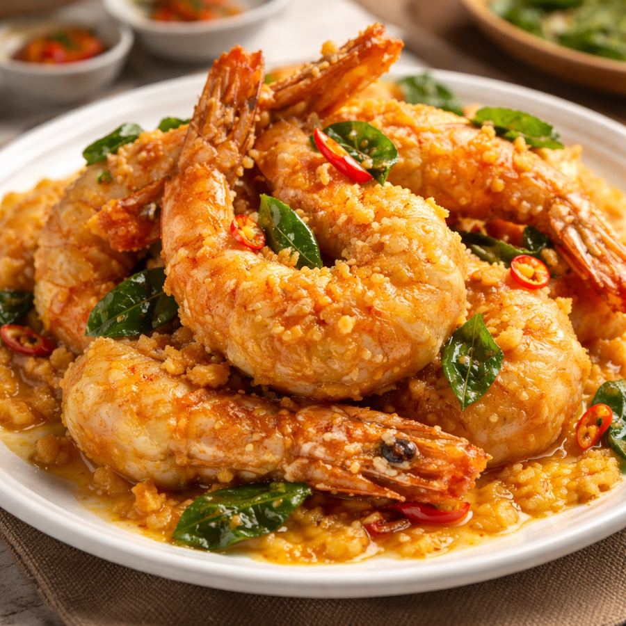 Foto Udang telur asin Mang Engking