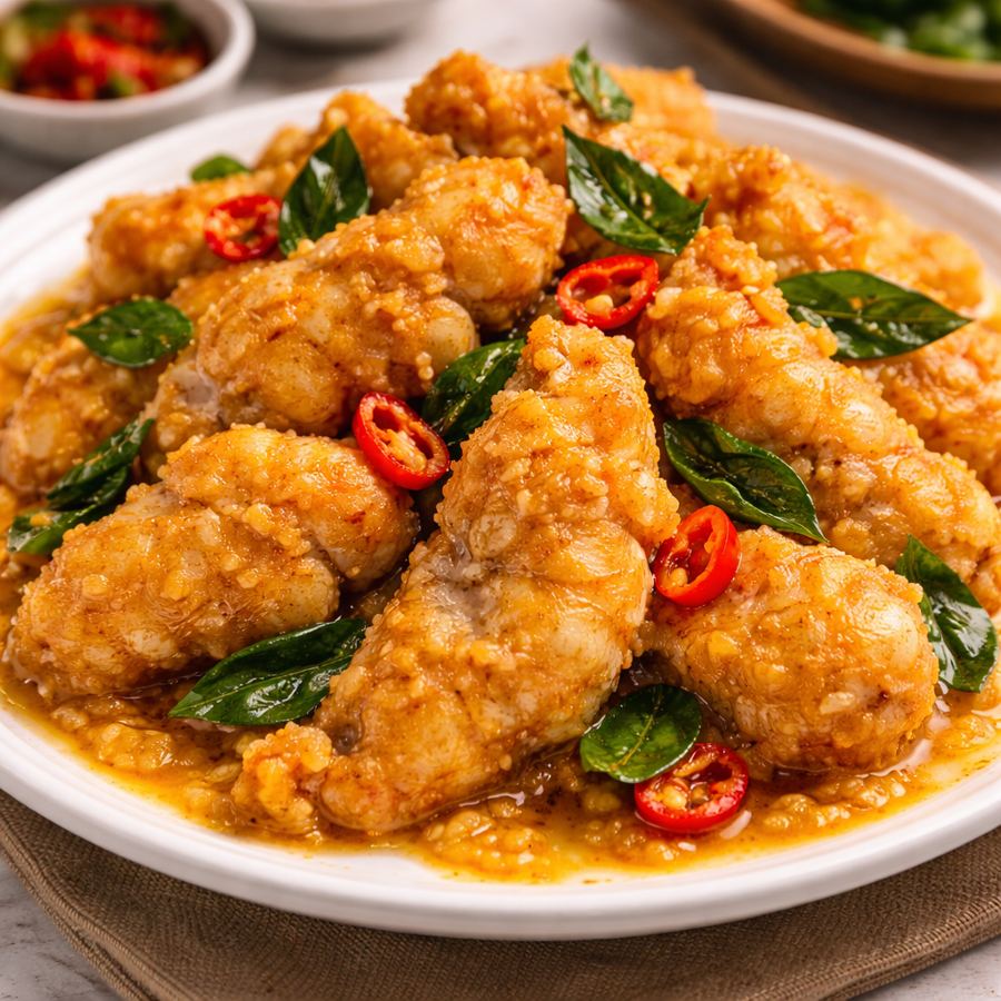 Foto Gurame fillet telur asin Mang Engking