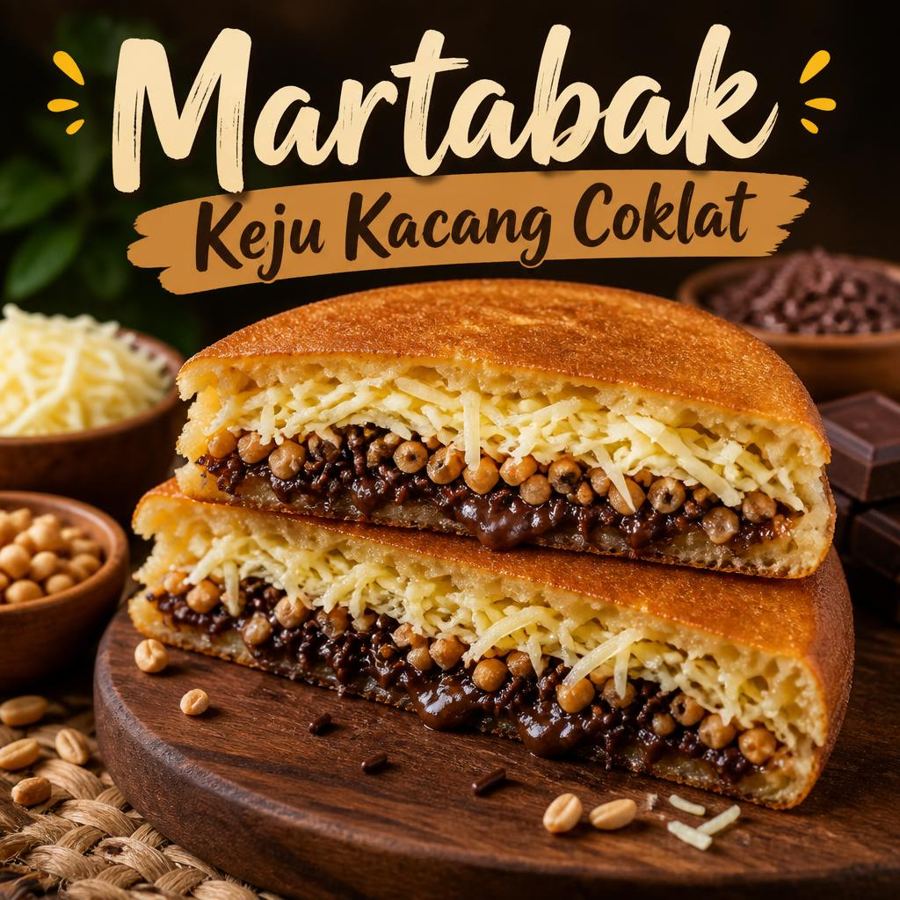 Foto Keju Kacang Coklat Medium Martabak 999 Asli Bandung