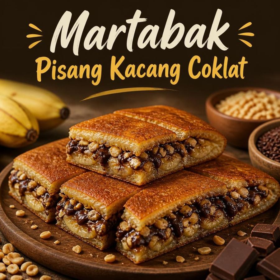 Foto Pisang Kacang Coklat Large Martabak 999 Asli Bandung