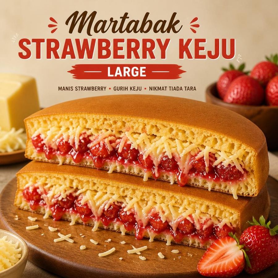 Foto Strawberry Keju Large Martabak 999 Asli Bandung