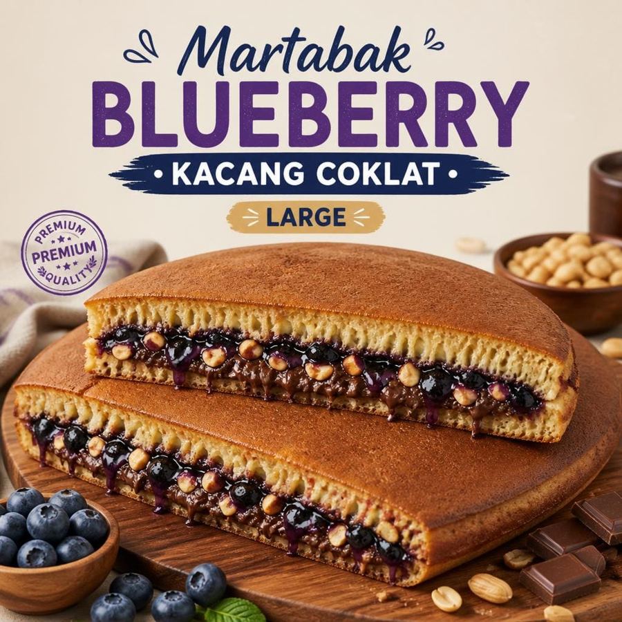 Foto Blueberry Kacang Coklat Large Martabak 999 Asli Bandung