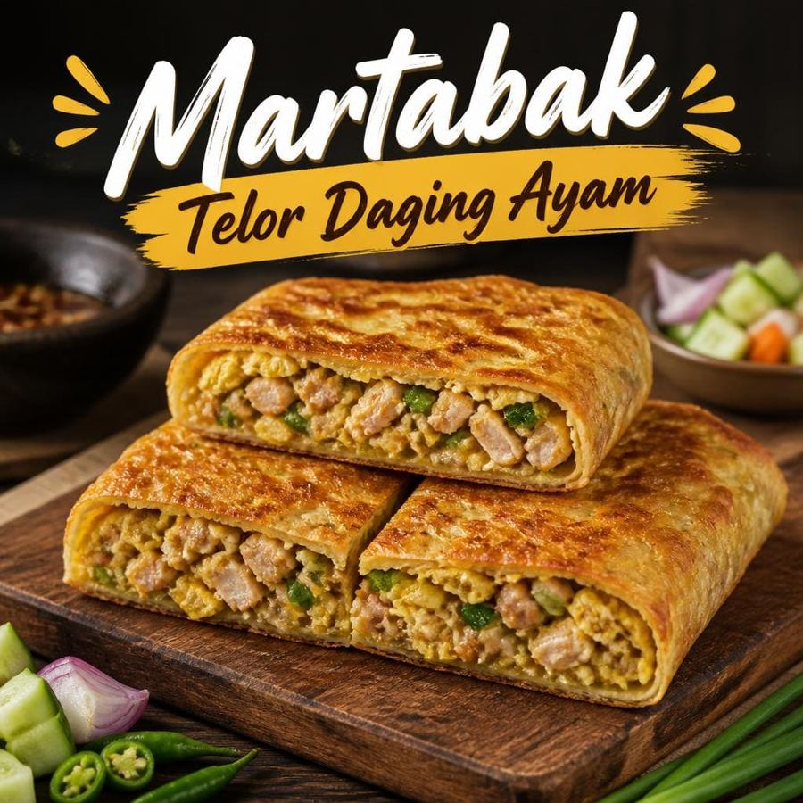 Foto Telor Daging Ayam Martabak 999 Asli Bandung