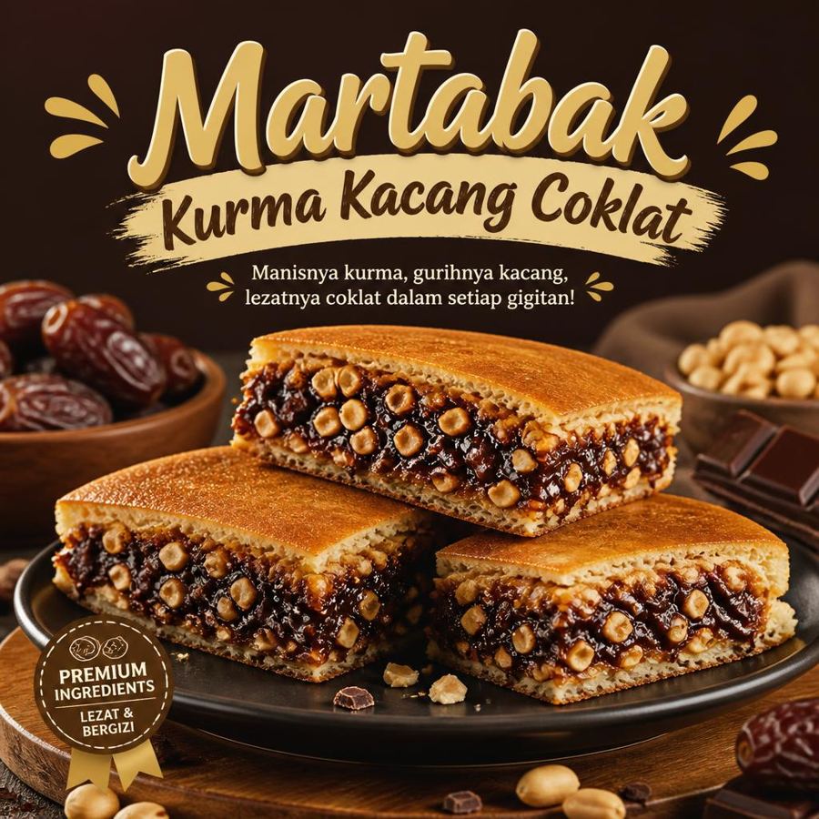 Foto Kurma Kacang Coklat Large Martabak 999 Asli Bandung