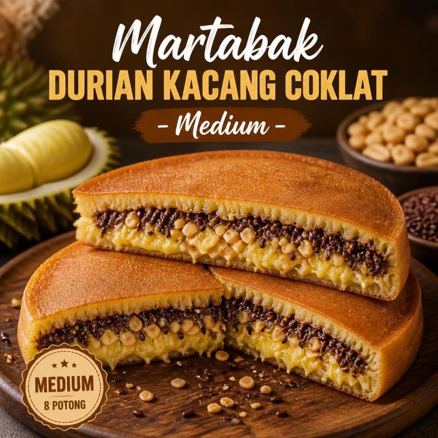 Foto Durian Kacang Coklat Small Martabak 999 Asli Bandung