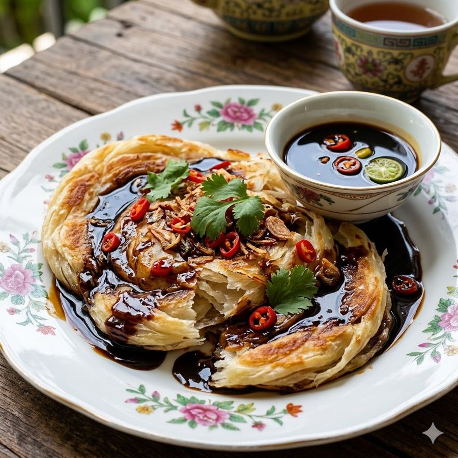 Foto Roti Cane Sauce Kecap Martabak Kubang Hayuda
