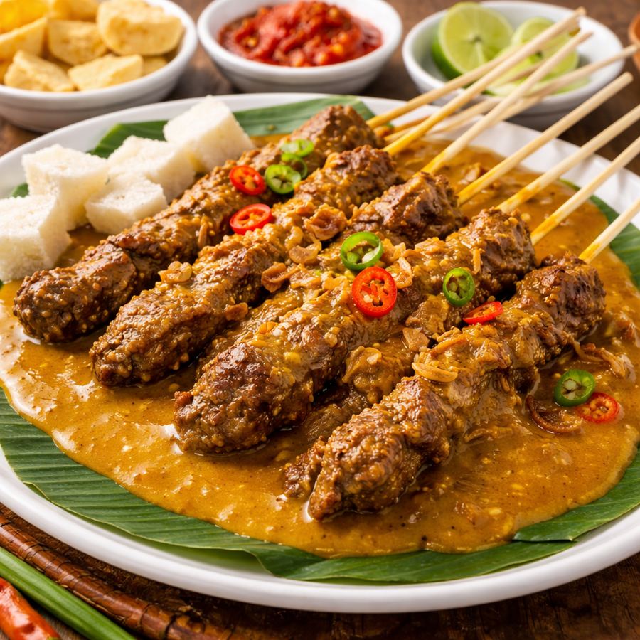 Foto Sate Padang Daging Martabak Kubang Hayuda