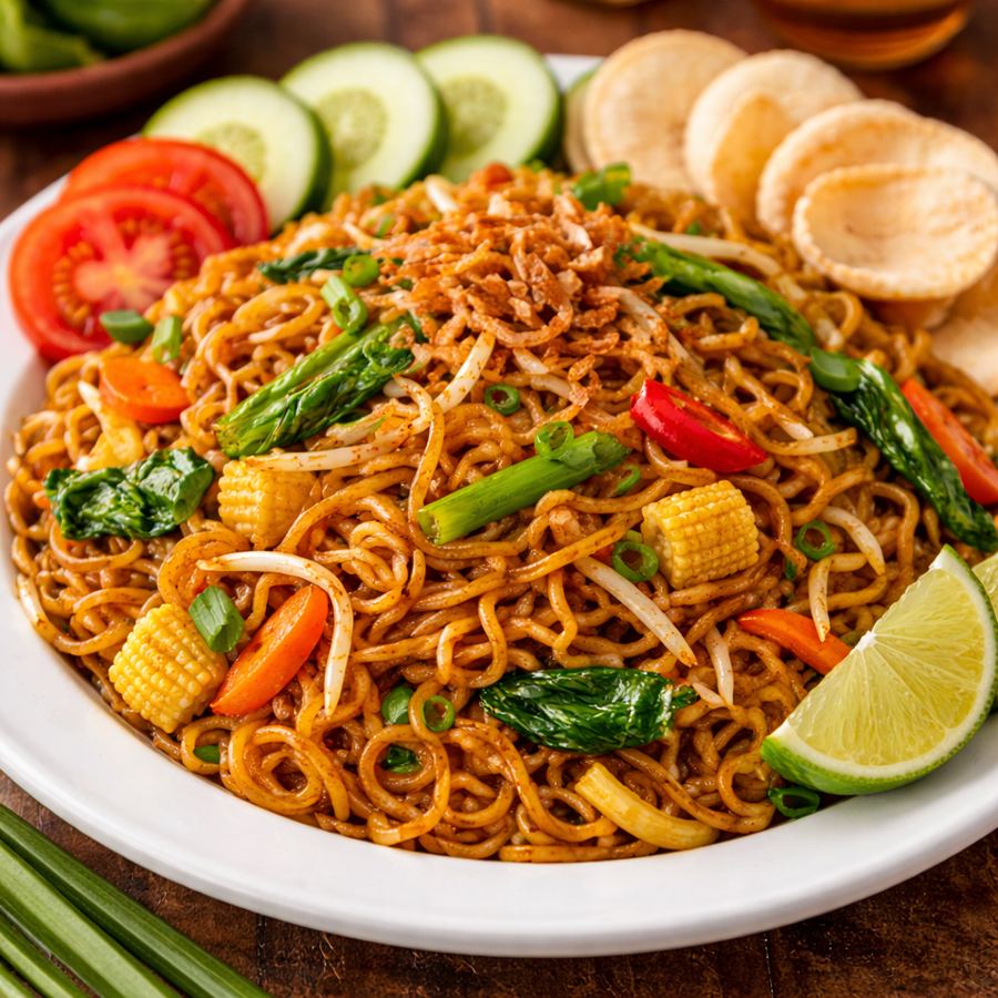 Foto Mie Goreng Tanpa Daging Martabak Kubang Hayuda
