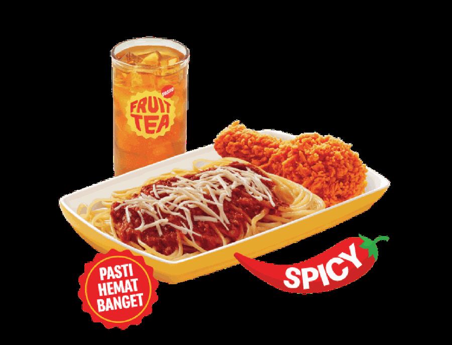 Foto Paket HeBat McSpaghetti Ayam Krispy McD, Spicy