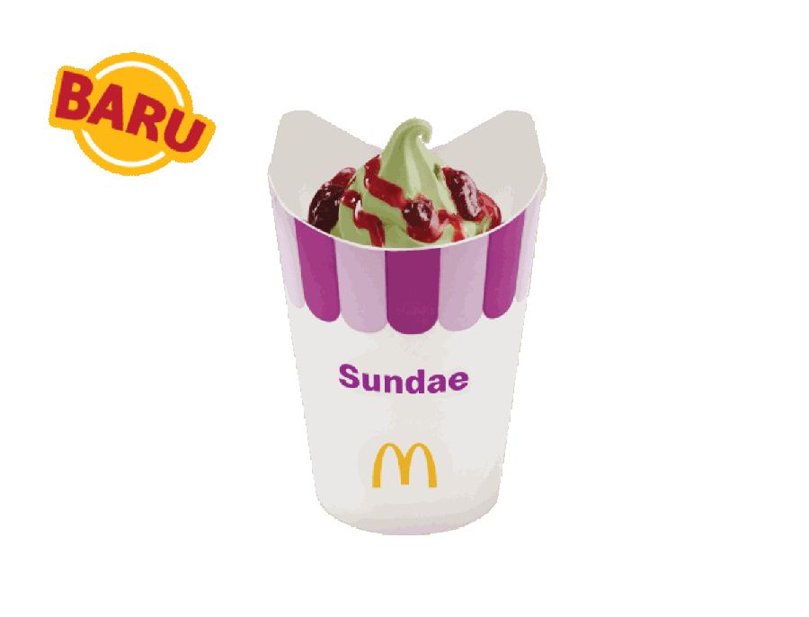 Foto Matcha Strawberry Sundae