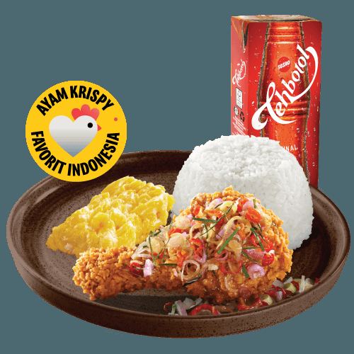 Foto Ayam McD Sambal Matah Spesial Krispy & Rice Medium