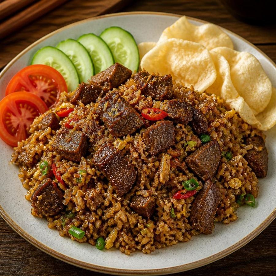 Foto Nasi Goreng Daging/kambing