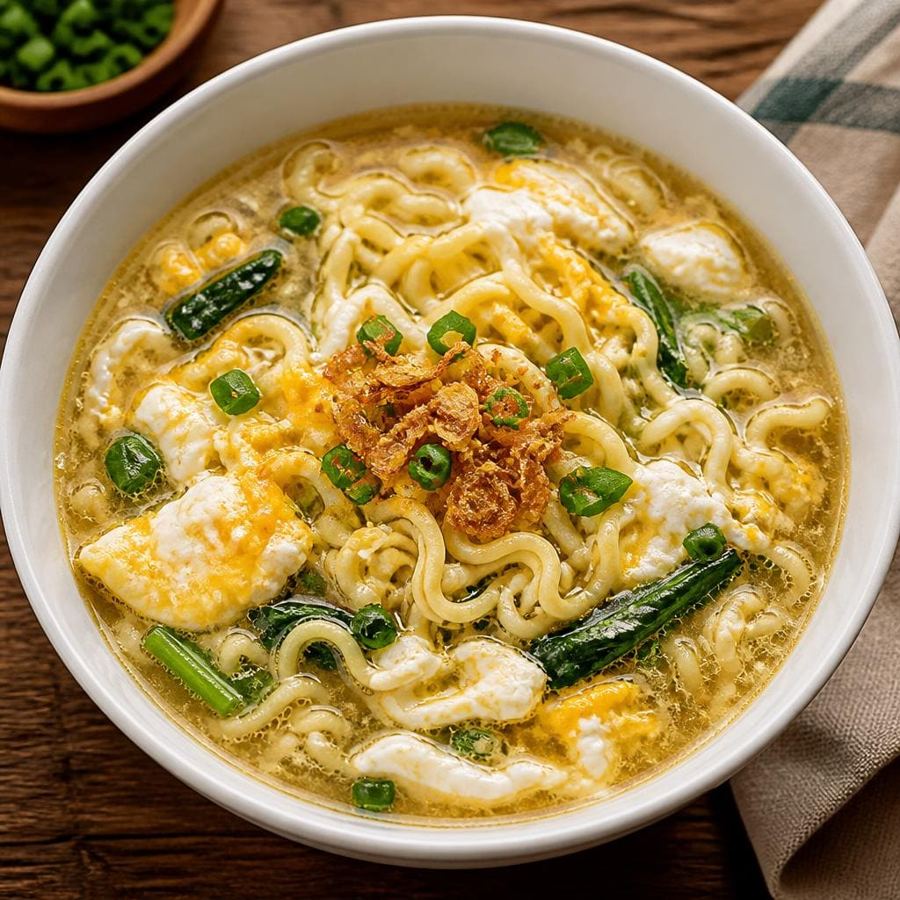 Foto Mie Rebus Telur