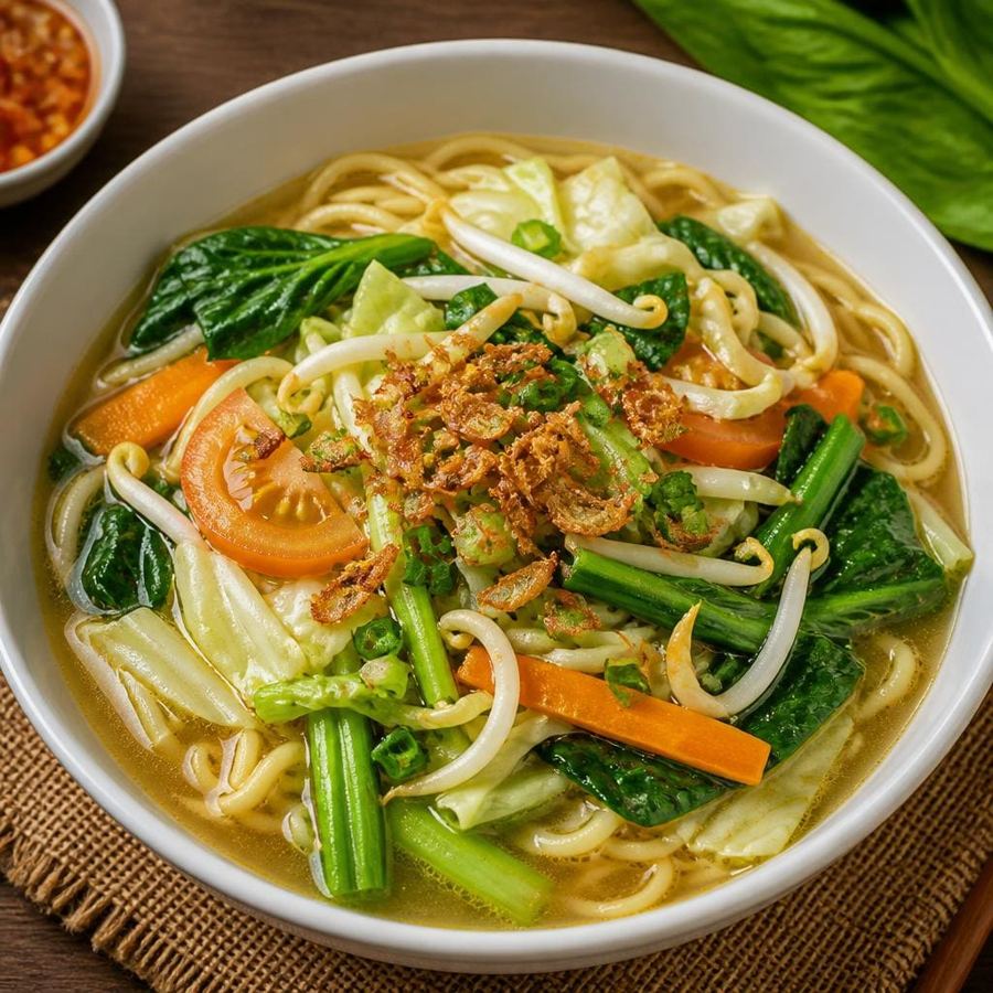 Foto Mie Rebus Sayur