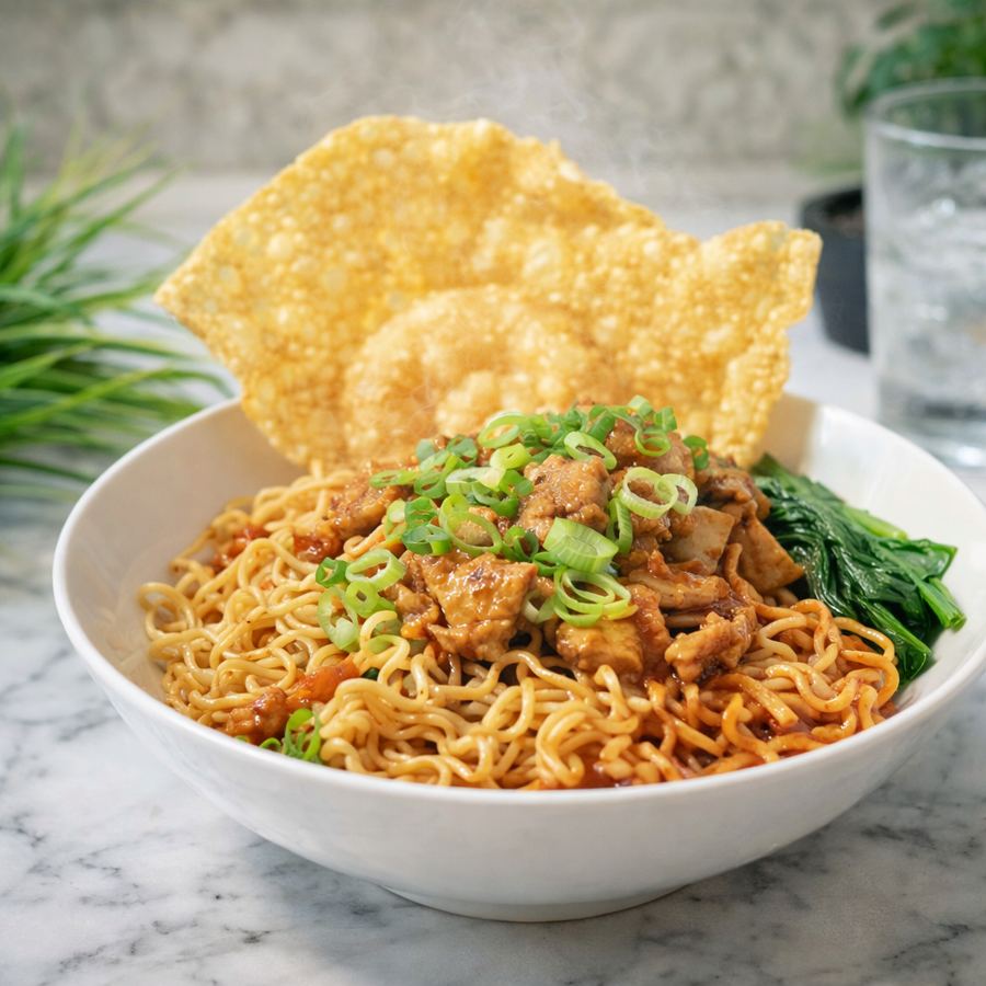 Foto Mie Pangsit Goreng