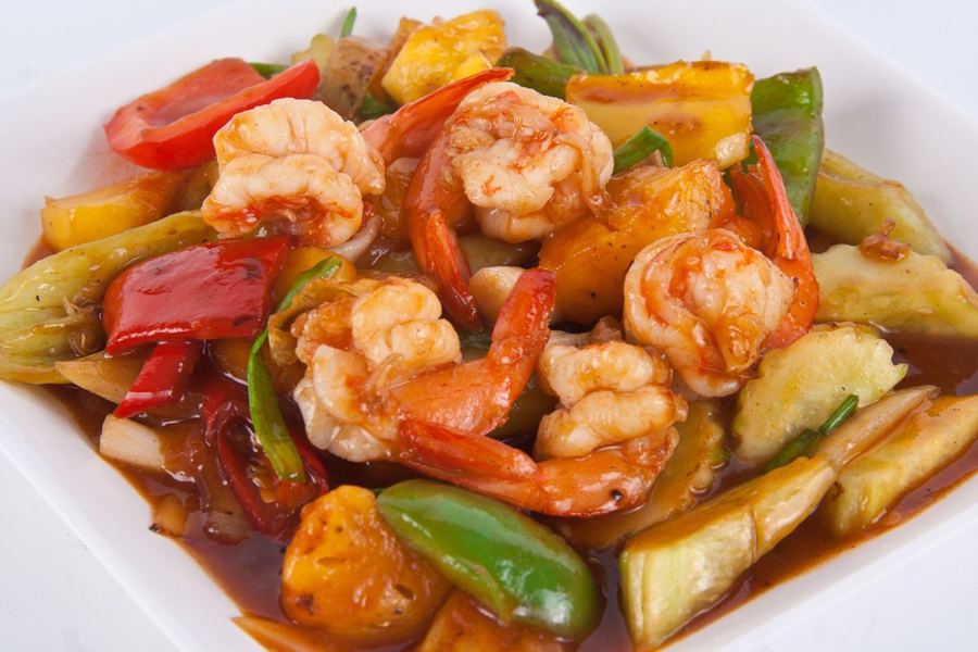 Foto Udang Goreng Asam Manis
