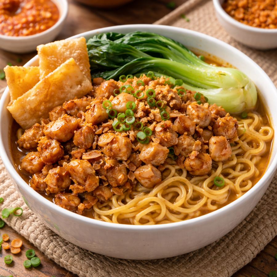 Foto Mie Ayam Kulit Ayam
