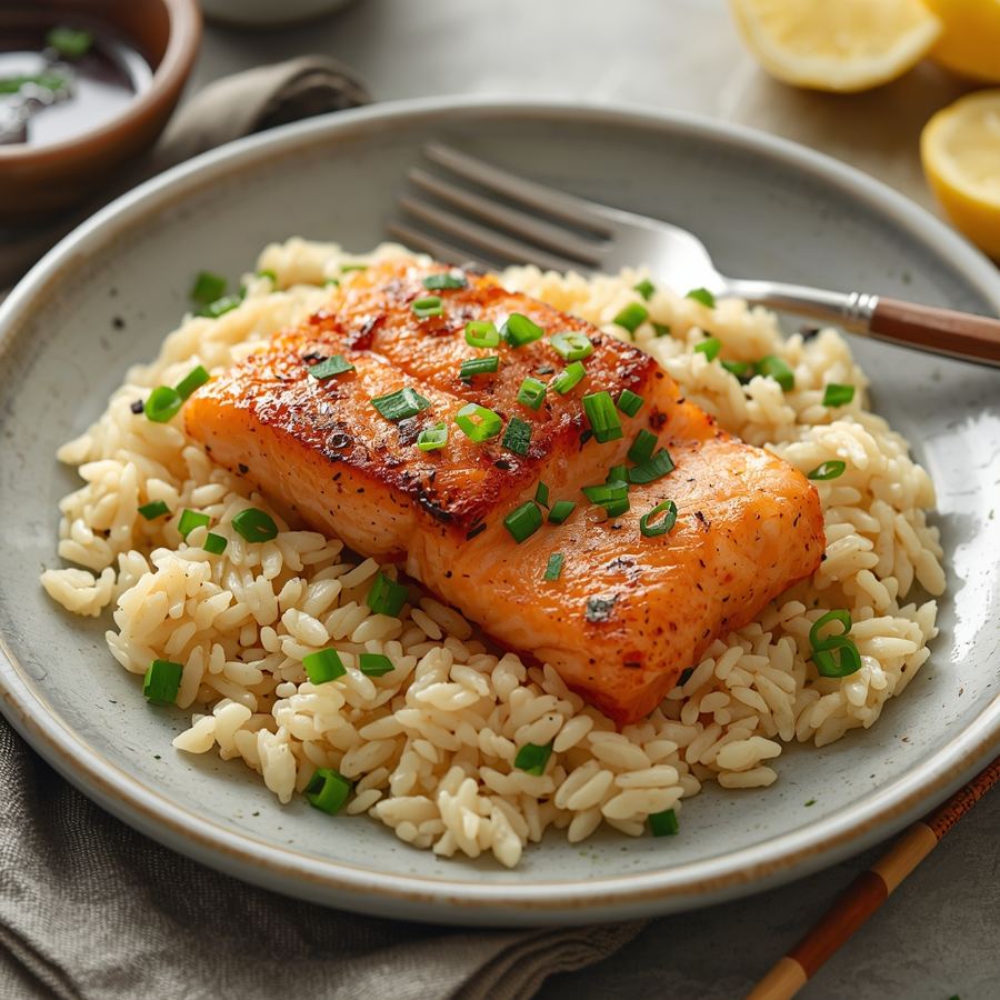 Foto Salmon Baked Rice Nanny's Pavillon