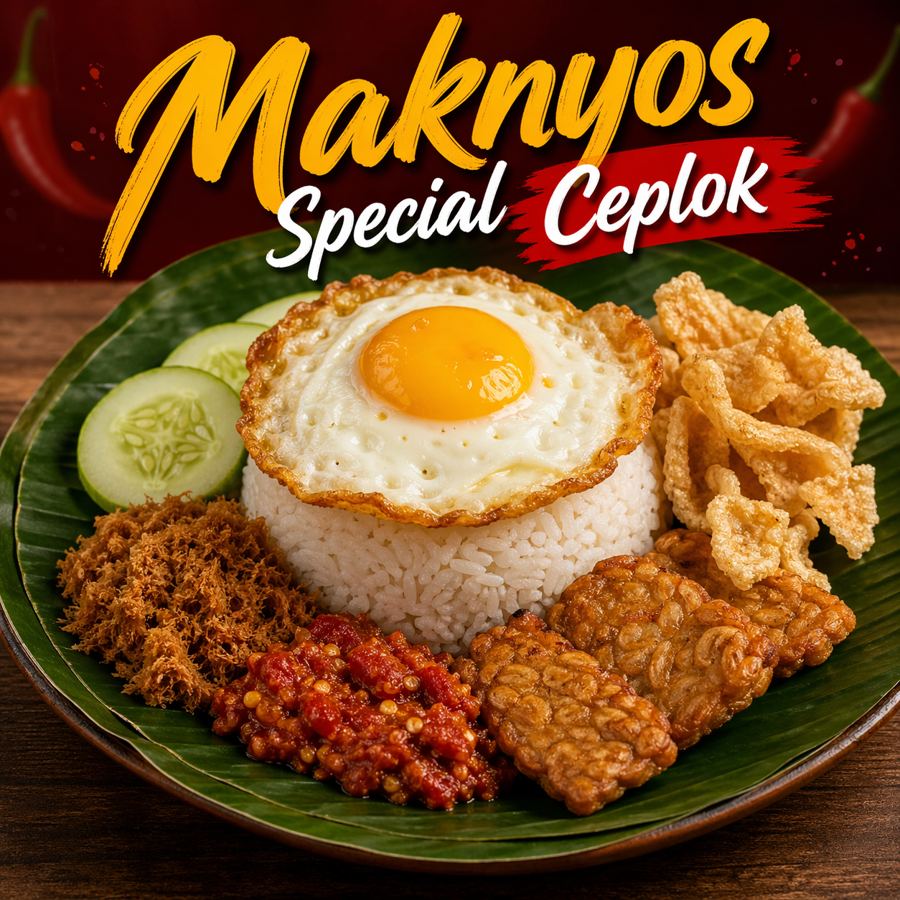Foto Maknyos Special Ceplok dengan telur ceplok dan sambal