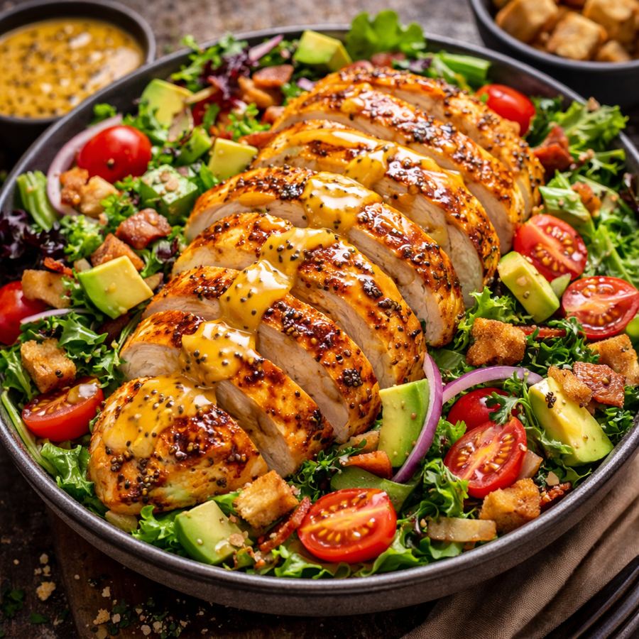 Foto Chicken Honey Mustard Salad