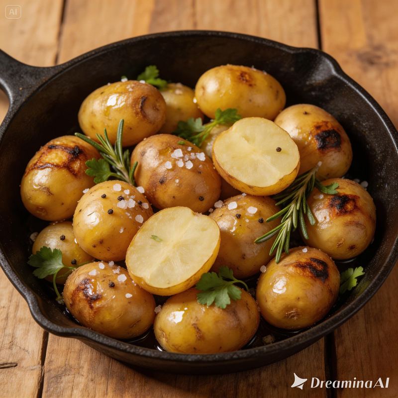 Foto Grilled Baby Potato