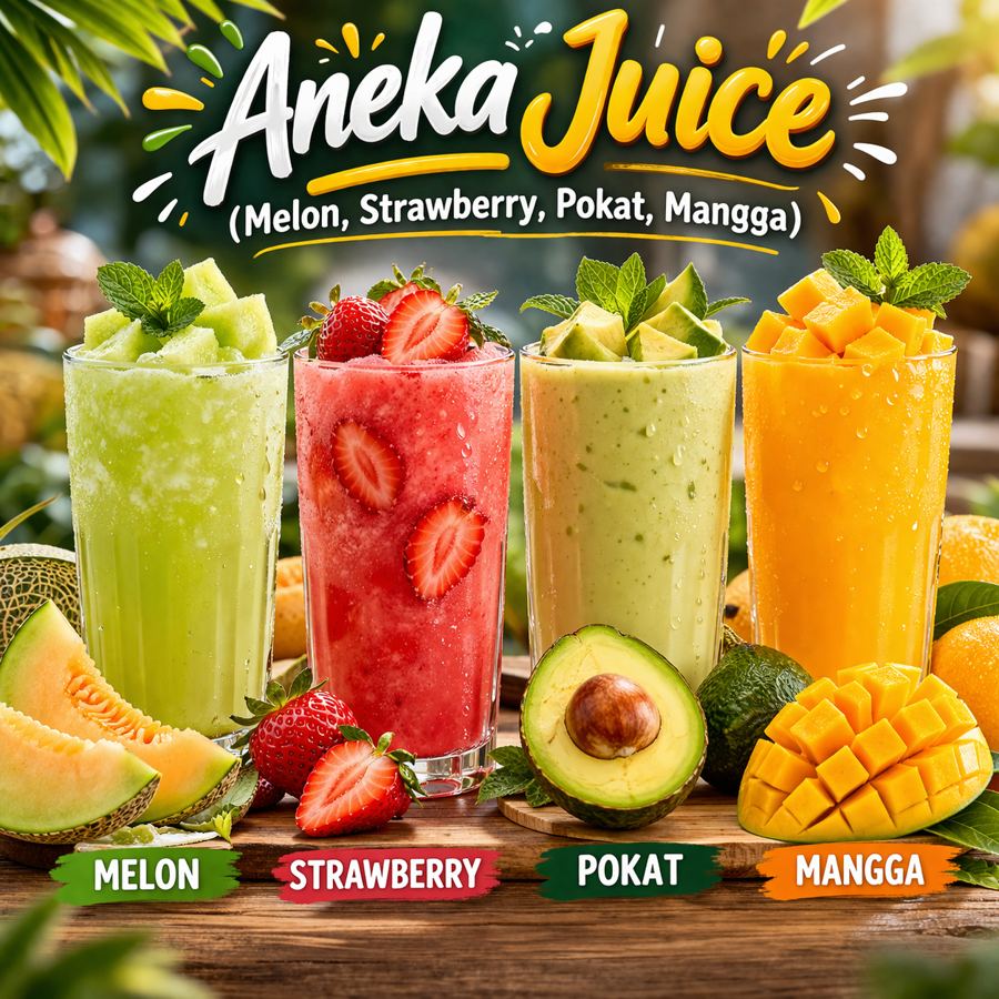 Foto Aneka Juice (Melon, Strawberry, Pokat, Mangga)