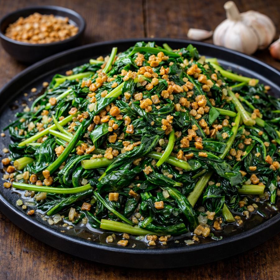 Foto Garlic Spinach