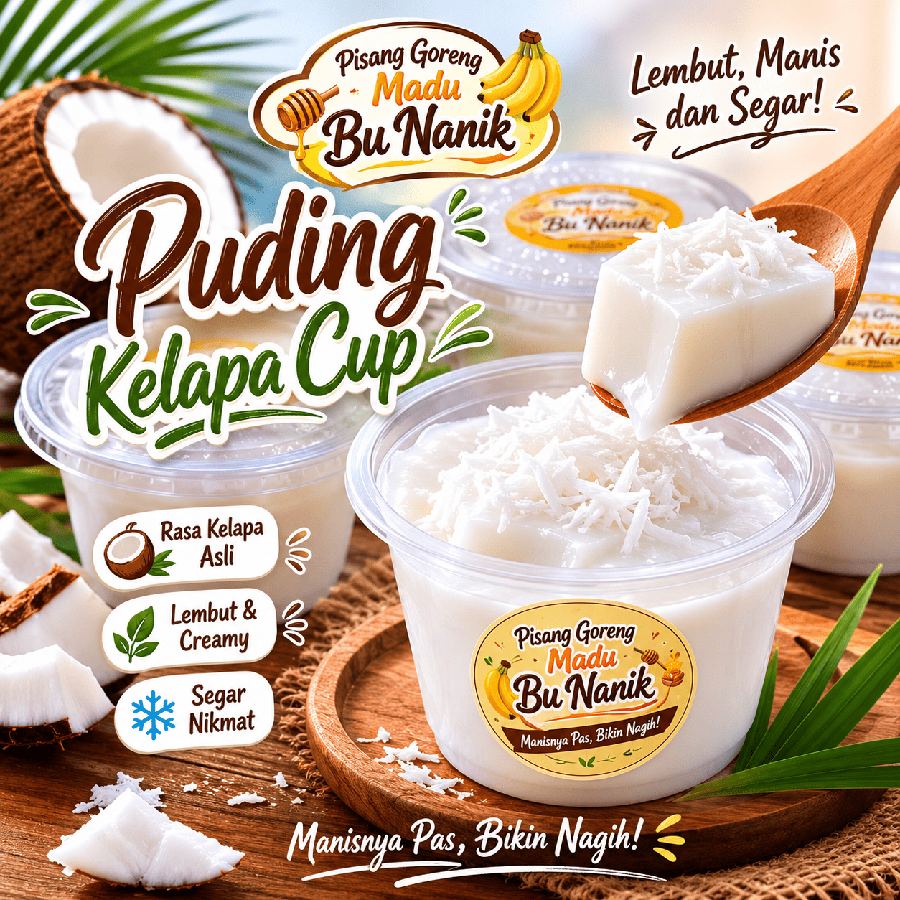 Foto Puding Kelapa Cup Bu Nanik