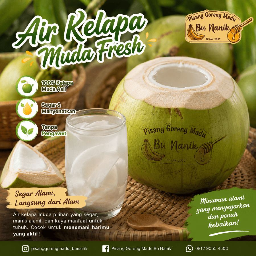 Foto Air Kelapa Muda Fresh Bu Nanik
