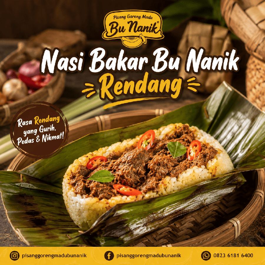 Foto Nasi Bakar Bu Nanik Rendang