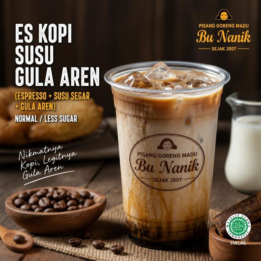 Foto Es Kopi Susu Gula Aren Bu Nanik