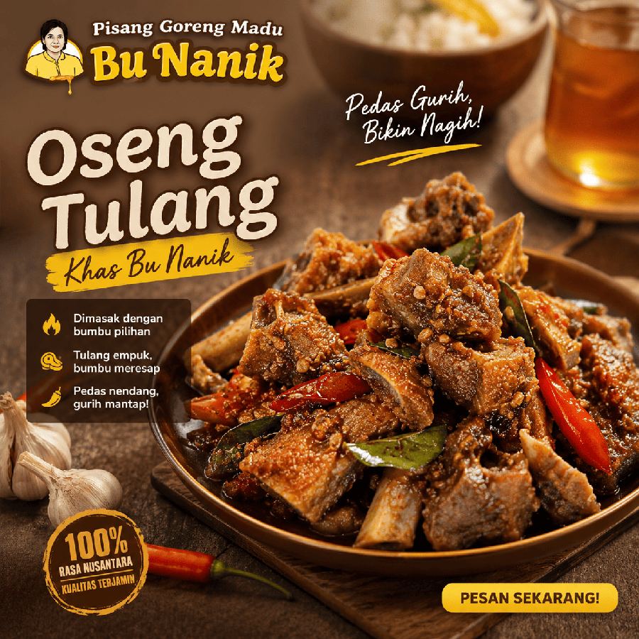 Foto Oseng Tulang khas Bu Nanik