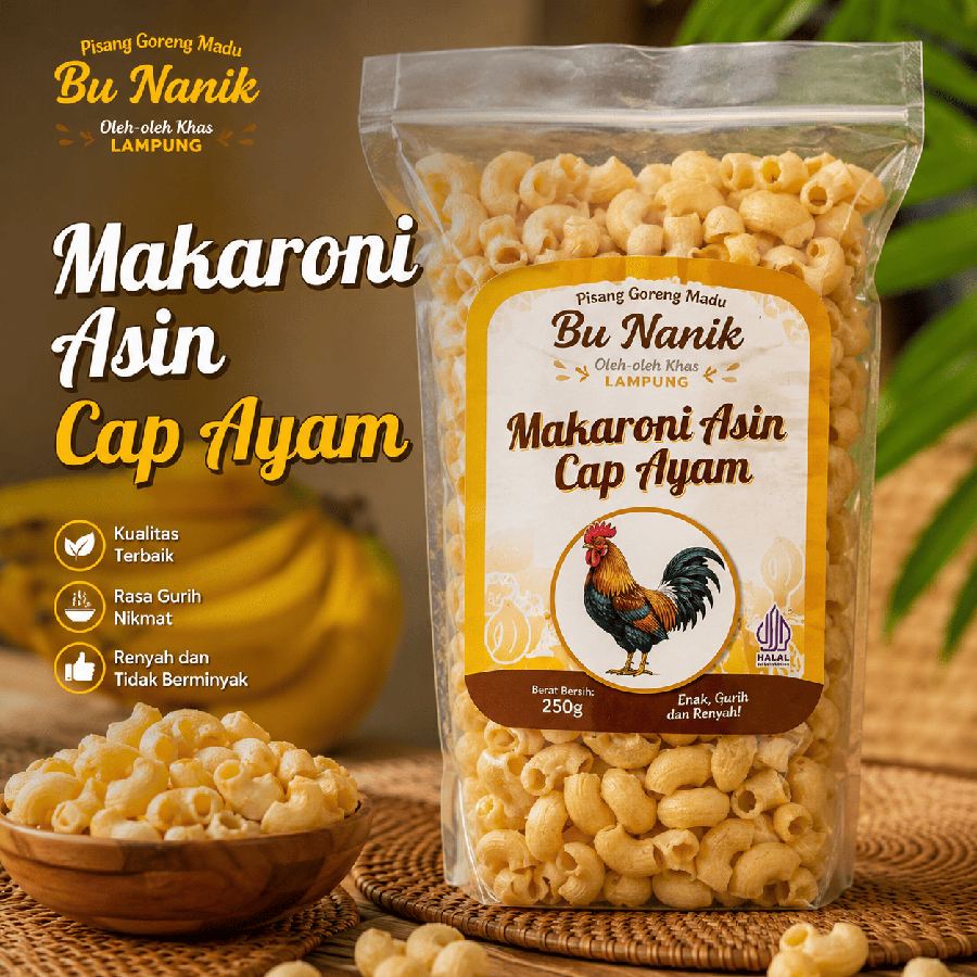 Foto Makaroni Asin Cap Ayam Bu Nanik