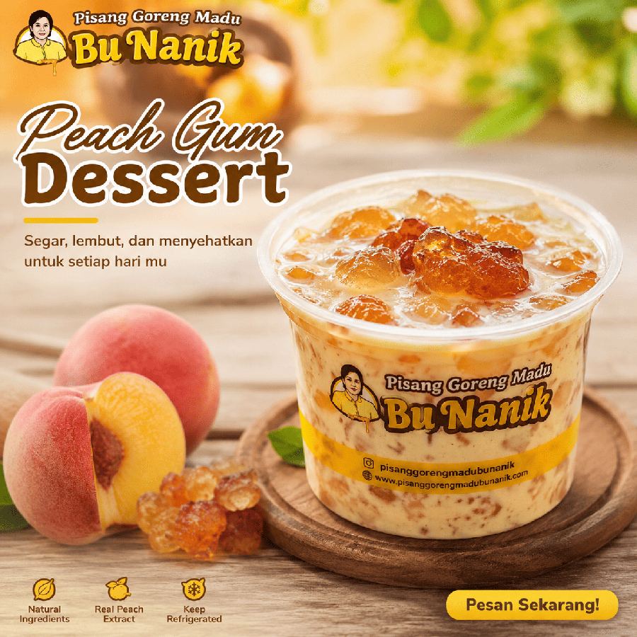 Foto Peach Gum Dessert Bu Nanik