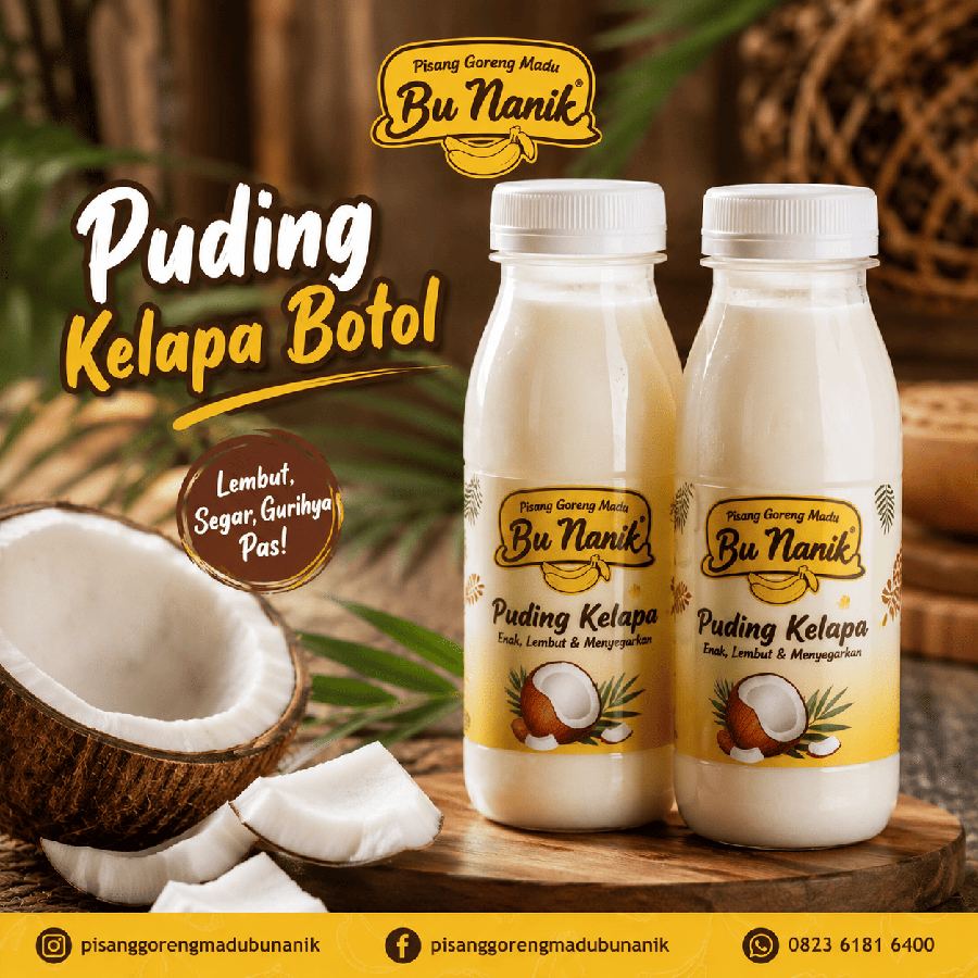 Foto Puding Kelapa Botol Bu Nanik