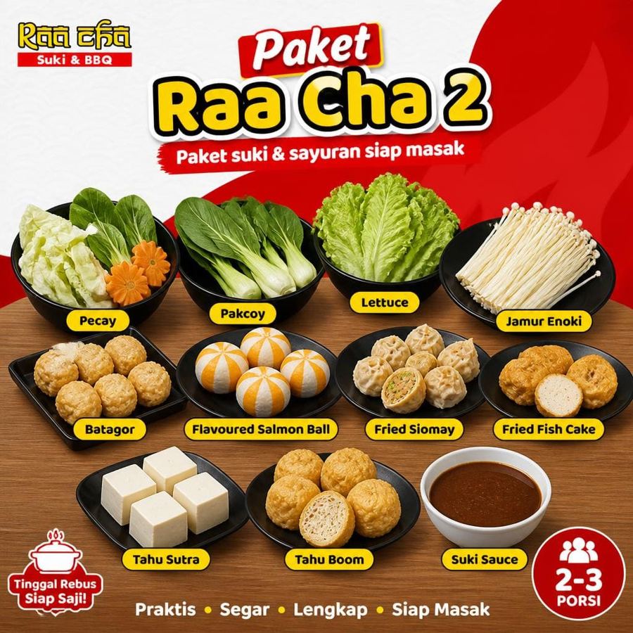 Foto Paket Raa Cha 2 Raa Cha Suki & BBQ