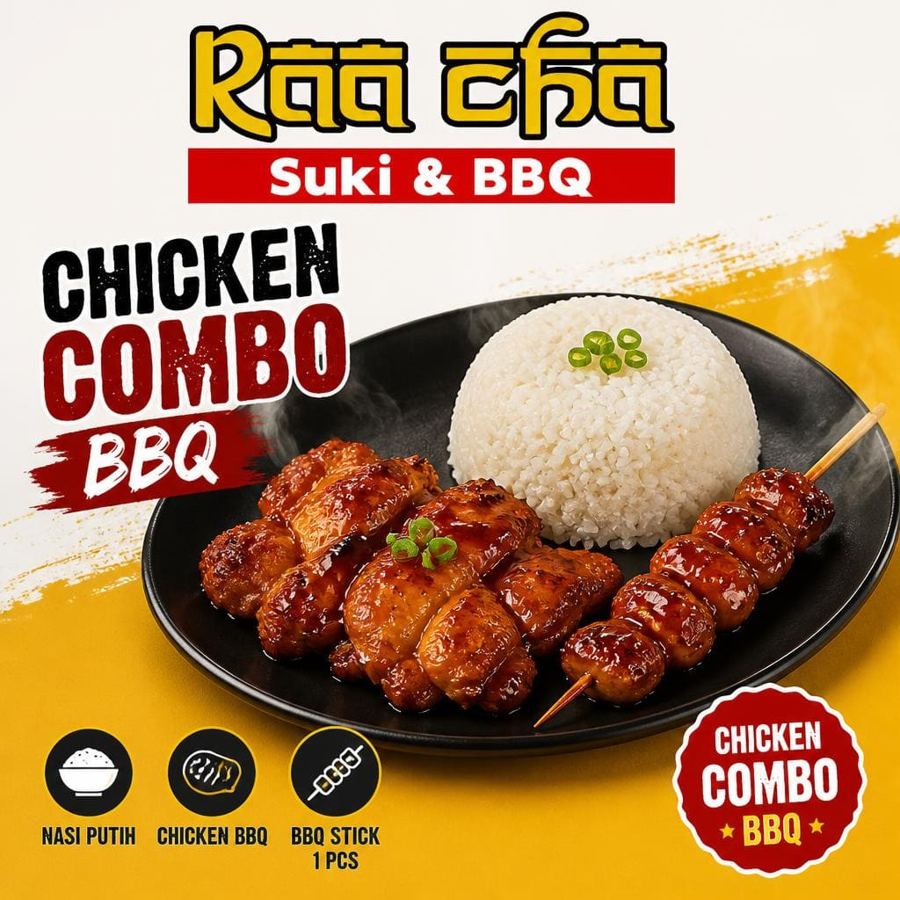 Foto Raa Cha Chicken Combo BBQ Raa Cha Suki & BBQ