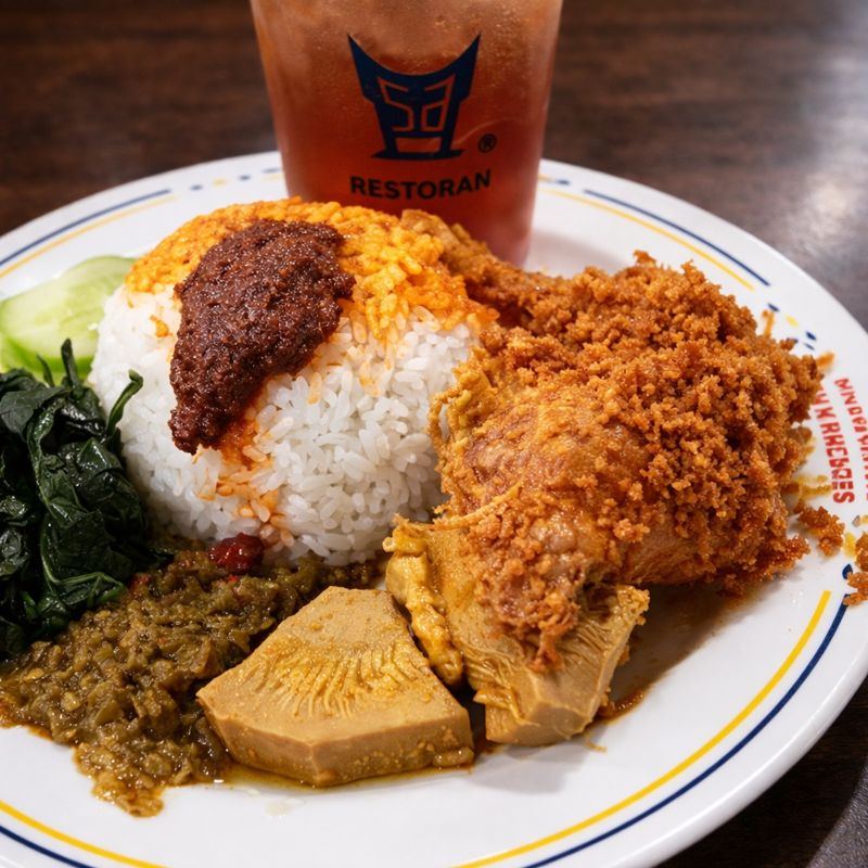 Foto Nasi Ayam Goreng+Esteh Manis