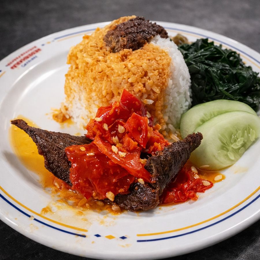 Foto Nasi Dendeng Balado