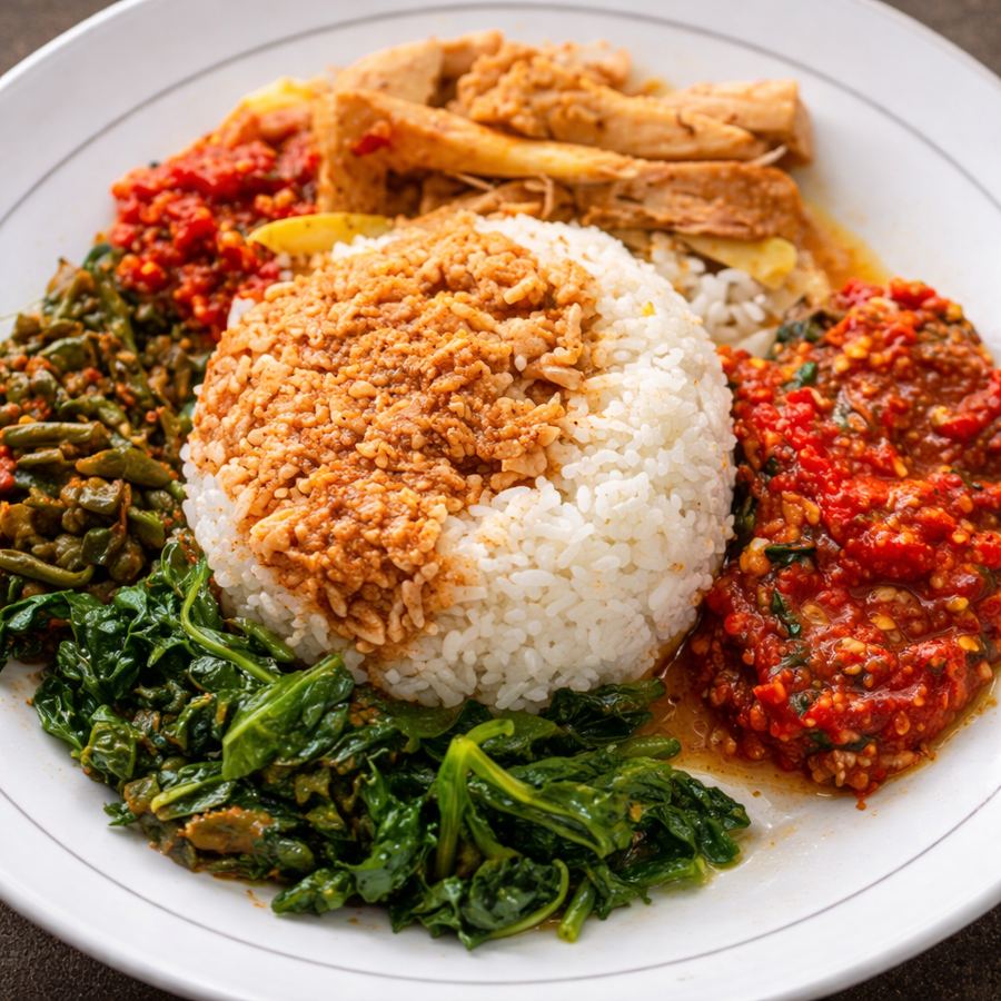 Foto Nasi Ikan Tongkol Sambal/Goreng