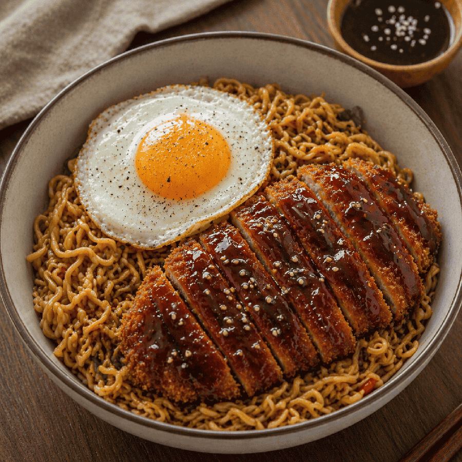 Foto Katsu Indomie Bowl BBQ Rice Bowl Boss