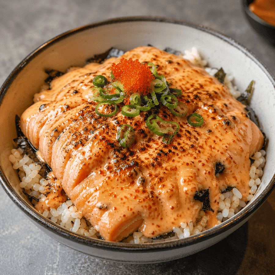 Foto Mentai Rice Salmon Rice Bowl Boss