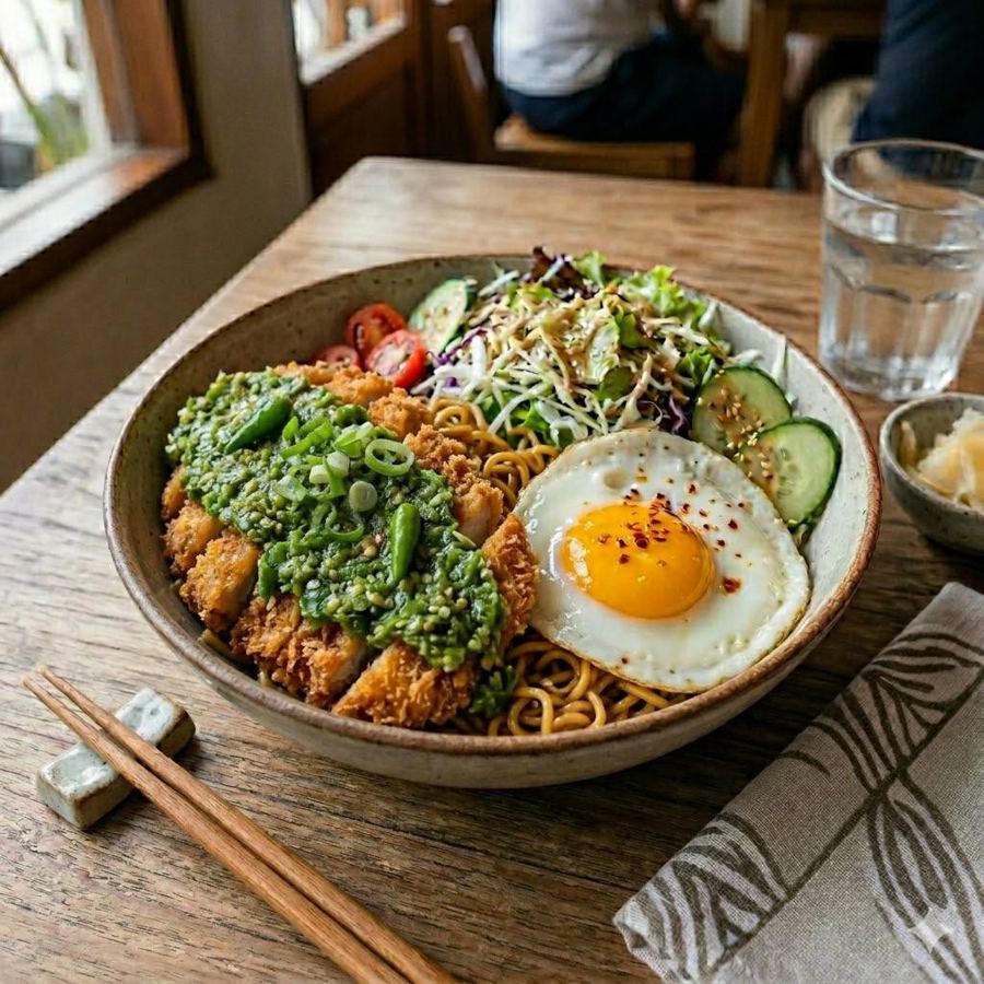Foto Katsu Indomie Bowl Cabe Hijau Rice Bowl Boss